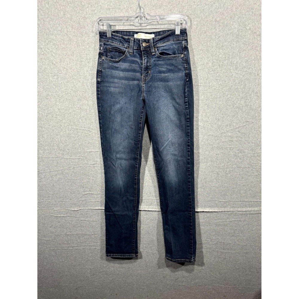 Signature by Levi Strauss‎ & Co Gold Mid Rise Straight Jean Women's W27XL34 Blue